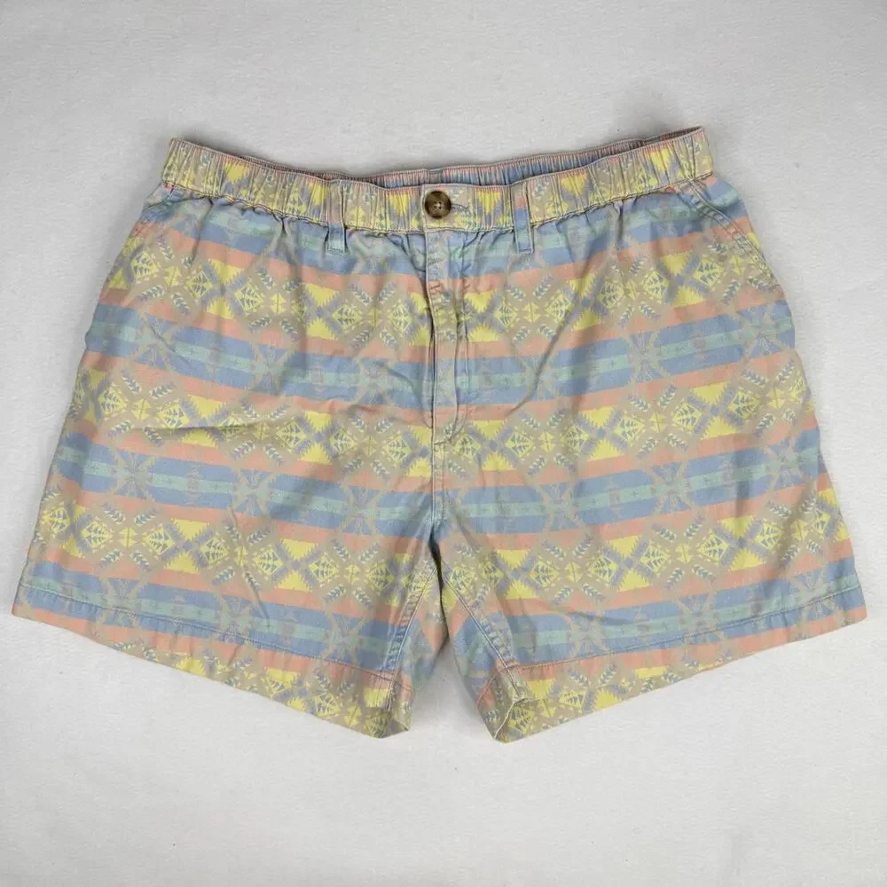 Chubbies Shorts Aztec Print Mens XXL Chino Cotton 5.5